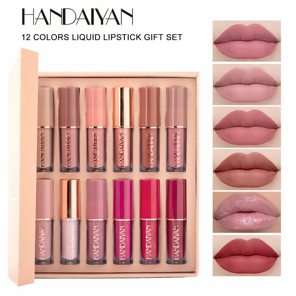 Handaiyan 12 Color Matte Liquid Lipstick Set